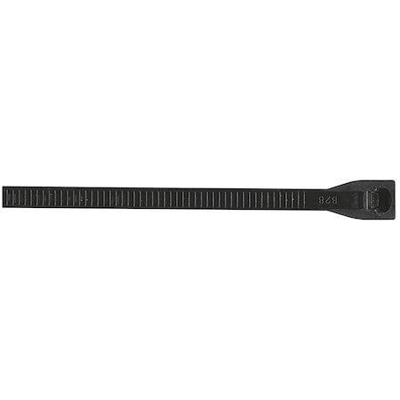 Standard Cable Ties, UV Black, 100 Pack